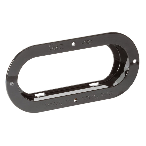  Bracket, Black, Oval Lamp Theft-Resistant Mounting Flange 