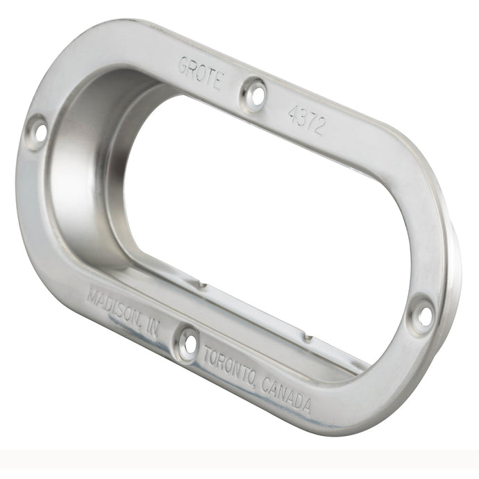 Bracket, Stainless Steel, Oval Lamp Theft Resistant Mounting Flange - 43723 - Grote