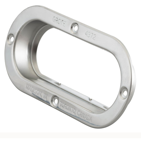 Bracket, Stainless Steel, Oval Lamp Theft Resistant Mounting Flange - 43723 - Grote