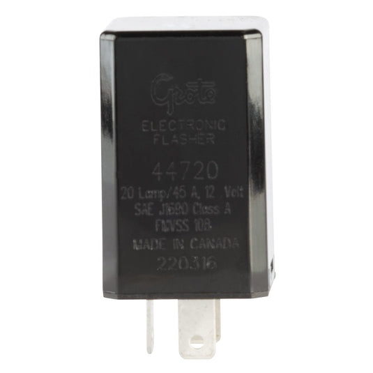 Flasher, 20-Lamp Heavy Duty Electronic Flasher, 3 Terminal - 44720 - Grote
