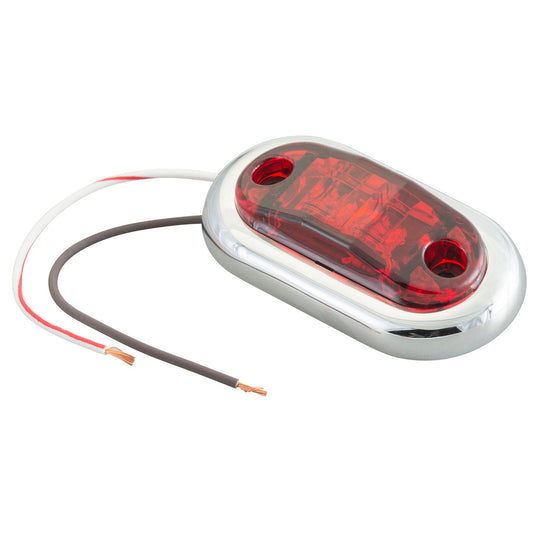 CLR/MKR Lamp, Red, Oval, LED, Retail Pack - 45002-5 - Grote