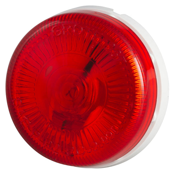  CLR/MKR Lamp, Red, Round Surface-Mount, Single Bulb  