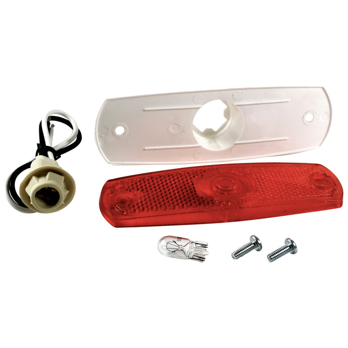 CLR/MKR Lamp, Red,  Low-Profile  W/O Bezel - 45712 - Grote