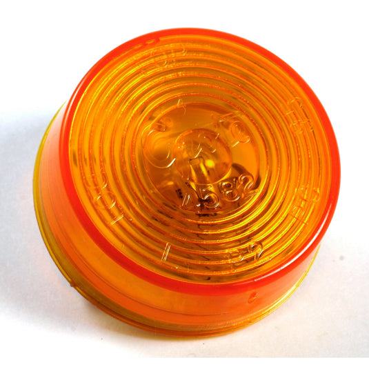 CLR/MKR Lamp,  2" Diameter, Yellow,  Sealed  W/Optic Lens, Bulk Pack - 45823-3 - Grote