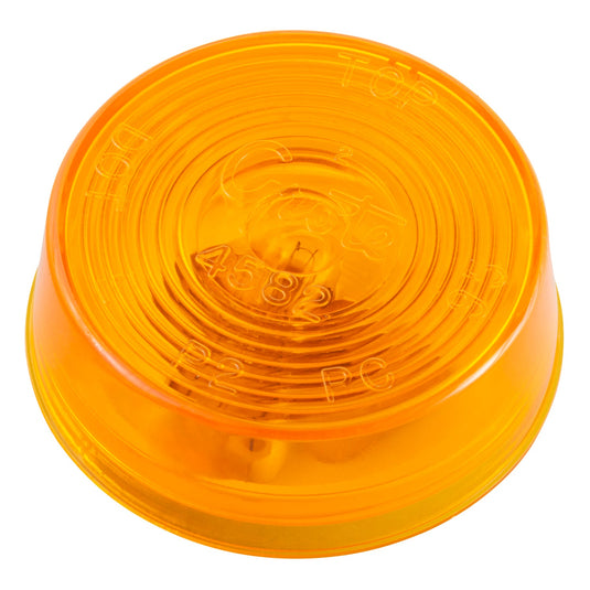 CLR/MKR Lamp,  2" Diameter, Yellow,  Sealed  W/Optic Lens - 45823 - Grote