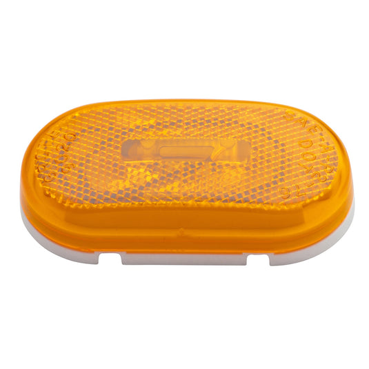 CLR/MKR Lamp, Yellow, 2-Bulb Oval,W/Cl 