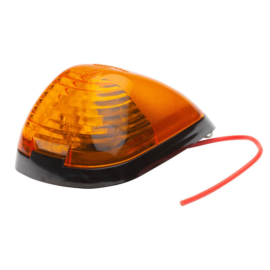 CLR/MKR Lamp, Yellow/Black Low Profile Aero Cab Marker - 46003 - Grote