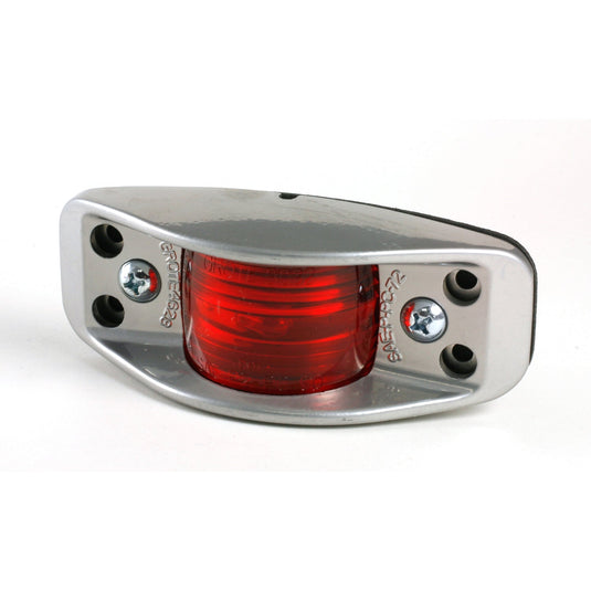 CLR/MKR Lamp, Red, Die-Cast Aluminum W/Flat Back - 46282 - Grote