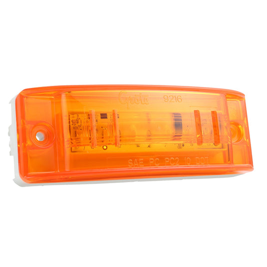 CLR/MKR Lamp, Yel, Supernova¬Æ LED Turtleback¬Æ Ii PC Rated, Bulk Pack - 47163-3 - Grote