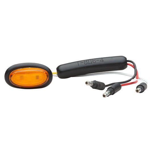 CLR/MKR Lamp, Yellow, Micronova® LED, Dual Intensity, P2, W/Grommet - 49383 - Grote