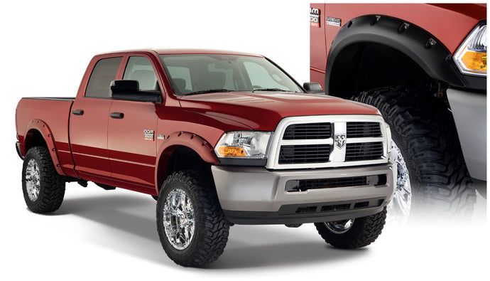 BUS-50919-02 BushWacker Fender Flares (4) Pocket Style Dodge RAM 2500/3500 10-18 - BUS-50919-02 - Absolute Autoguard