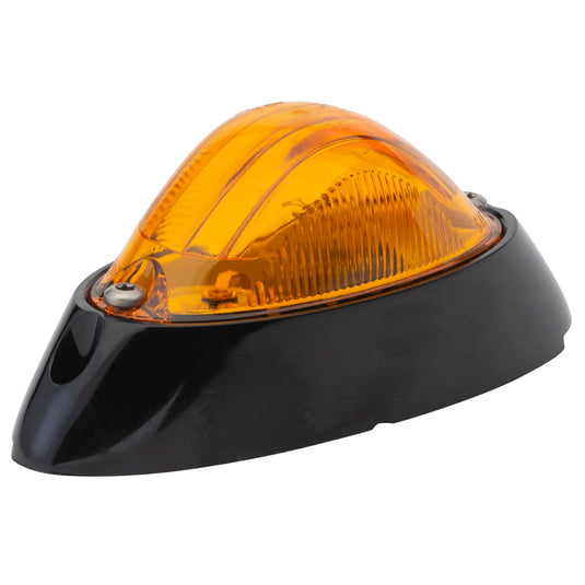 CLR/MKR Lamp,Yel, Replacement Lens Aero Side Turn, Black Base - 52023 - Grote
