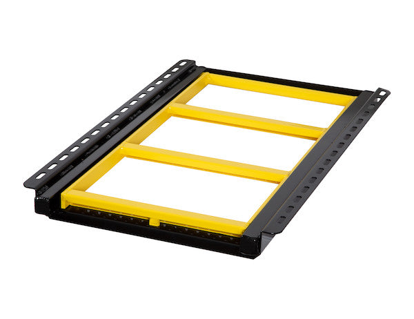Yellow 3-Rung Retractable Truck Step - 5233000YEL - Buyers Products