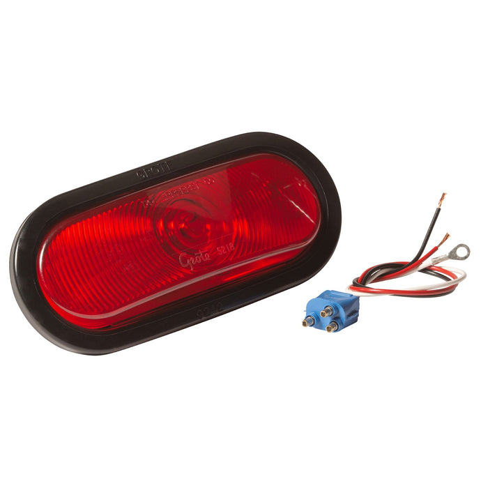STT Lamp, Red, Oval Lamp Torsion Mount® Iii Sealed Oval STT - 52572 - Grote