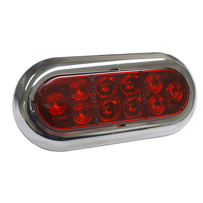STT Lamp, Red, LED, Oval, Surface Mount, Retail Pack - 52592-5 - Grote