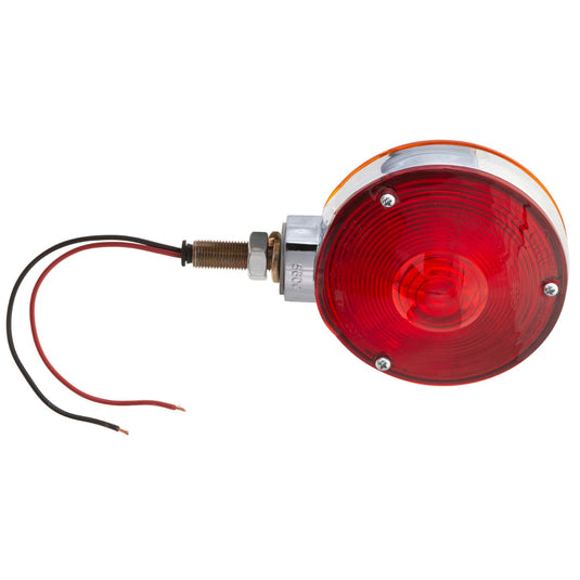 STT Lamp, 4", Red/Yellow,Chrome Plated,Diecast Dblface,Dblcontact - 53000 - Grote