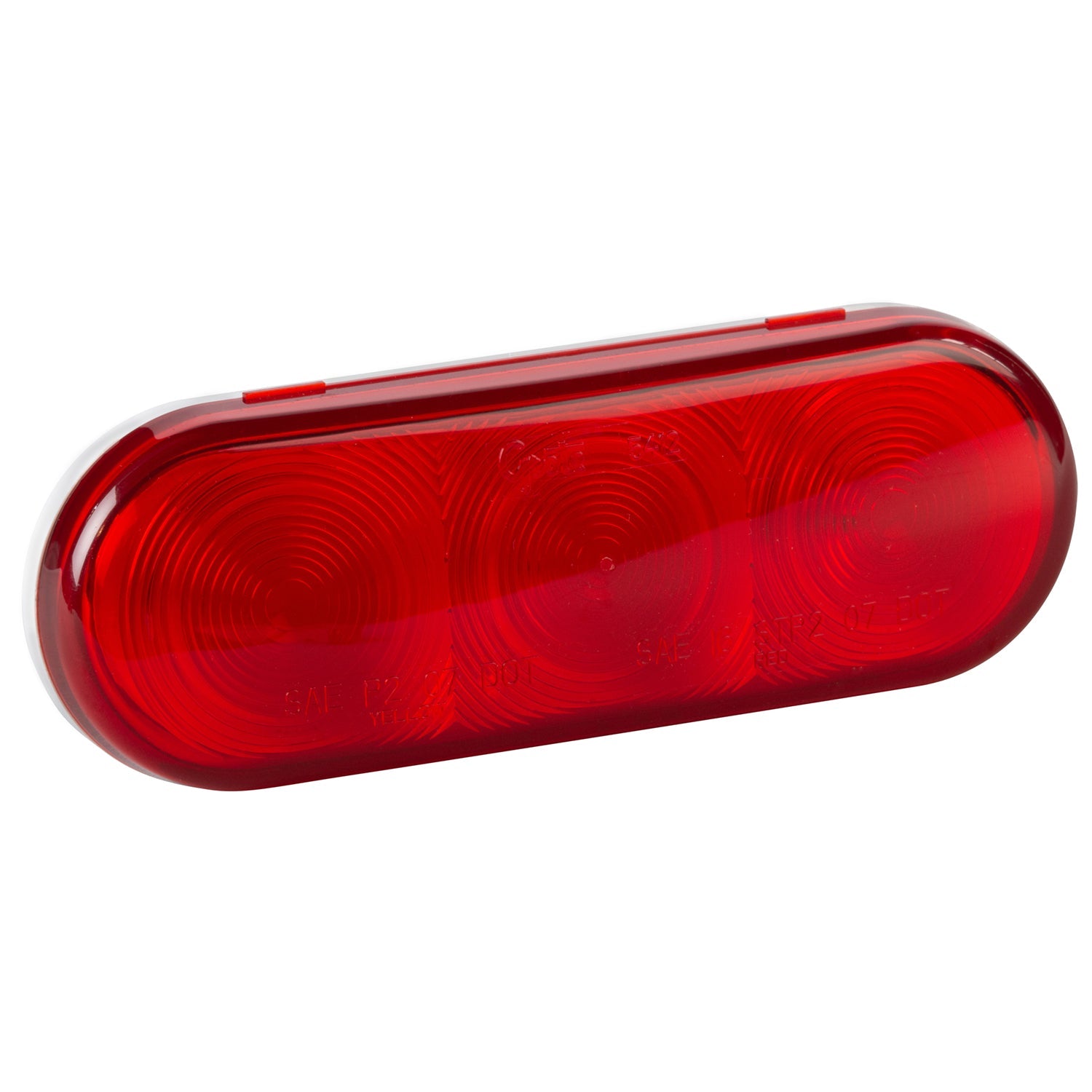 STT Lamp, Red, Oval, Male Pin, 3 Diode LED 54162 Absolute Autoguard