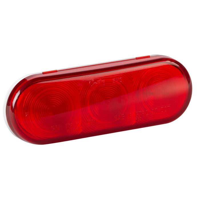 STT Lamp, Red, Oval, Female Pin, 3 Diode LED, Bulk Pack - 54172-3 - Grote