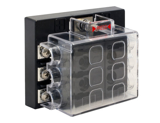 6-Way Fuse Box with Cover - 5601006 - Buyers Products