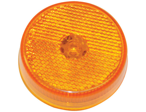 2.5 Inch Round Marker Clearance Light with Reflex and 4 LEDs