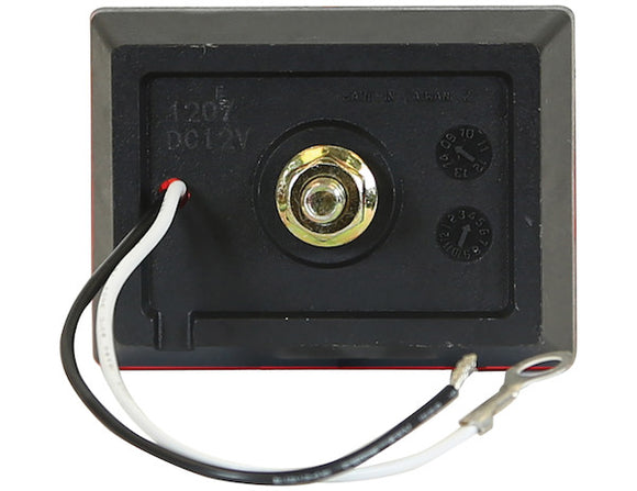 2.875 Inch Rectangular Marker Clearance Light Kit with Reflex and 6 LEDs