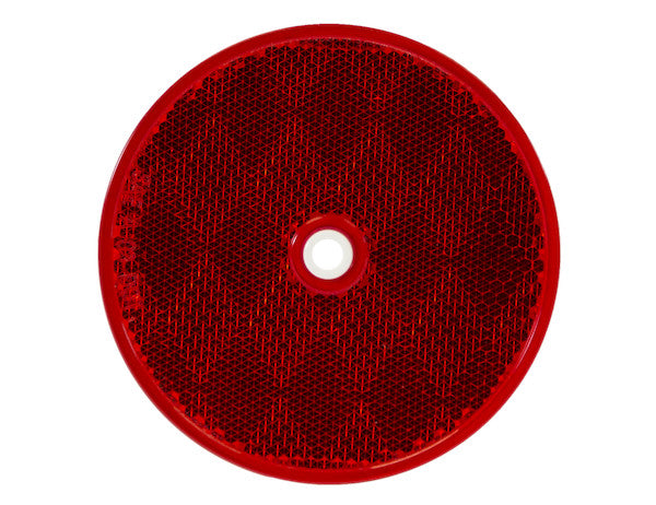 3.1875 Inch Amber Round DOT Bolt-On Reflectors - 5623317 - Buyers Products