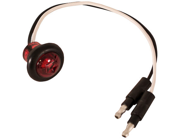0.75 Inch Round Marker Clearance Lights with 1 LED