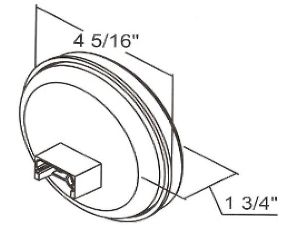 4 Inch Round Backup Light with 7 LEDs