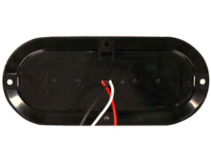 6 Inch Hardwired Surface Mount Oval Stop/Turn/Tail Light Kit with 10 LEDs