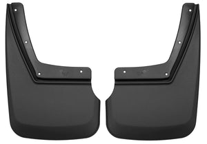 HUS-59201 Husky Mud Flaps Guards Rear Black Molded Custom Fit  ; 15-20 Chevy Tahoe Original Equipment