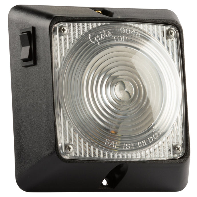 Dome/Interior Lamp, Clear, Square With Switch - 61221 - Grote