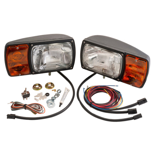 Snowplow Lamp, Kit W/Universal Wiring Harness, Pair Pack - 63451-4 - Grote