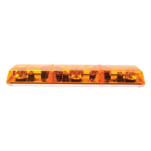 Lightbar: Evolution 48", amber/clear/amber, 4 rotators, 2 diamond mirrors, 2 rear worklamps, 12VDC