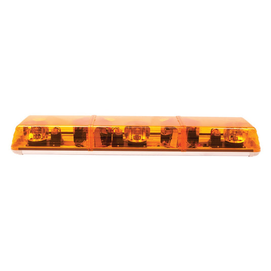 Lightbar: Evolution 48", amber/clear/amber, 4 rotators, 2 diamond mirrors, 2 rear worklamps, 12VDC - Absolute Autoguard