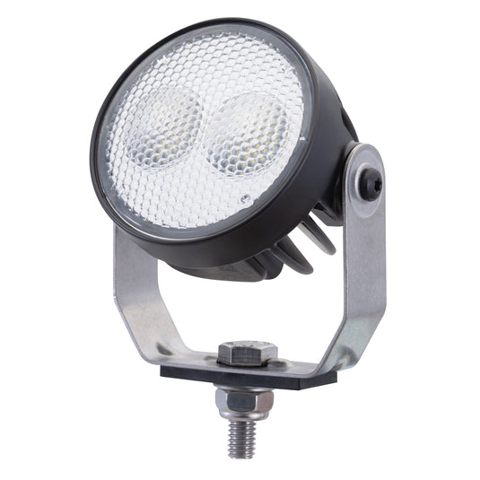 Forward Lighting, Black, Round, LED, Work Lamp, Multi-Volt, Near Pattern, Pinch Mount, Deutsch Connector - 6.40E+12 - Grote