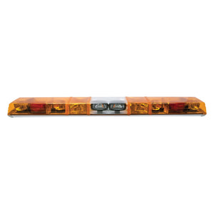 Lightbar: Evolution 60", amber/amber/clear/amber/amber, 4 rotators, 2 each front and rear flashers, 4 "V" mirrors, STT, 2 rear facing worklamps, 12VDC