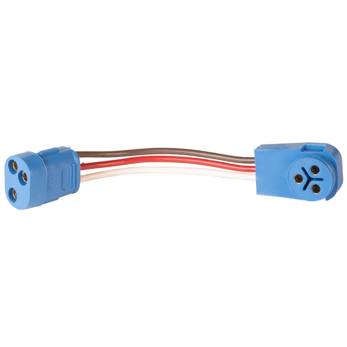 Pigtail, Male Pin Lamp Adapter W/ 90 Degree Male Pin Lamp Plug - 66836 - Grote