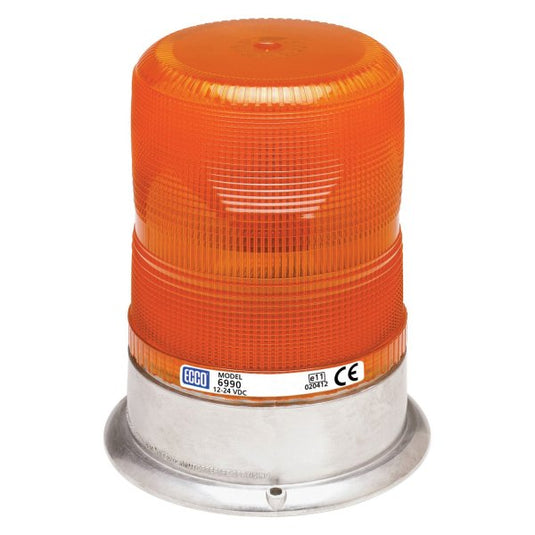 Strobe Beacon: i.beam, high profile, 12-24VDC, 15 or 20 joules, double or quad flash, high intensity, amber - Absolute Autoguard