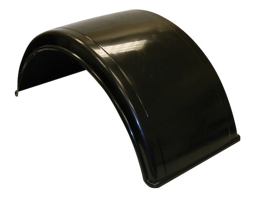 Smooth Black Polyethylene Fender-Fits Minimum 19.5 Inch Dual Rear Wheels - 8590195 - Buyers Products