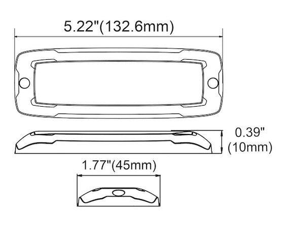 Ultra Thin Wide Angle 5 Inch LED Strobe Light Series