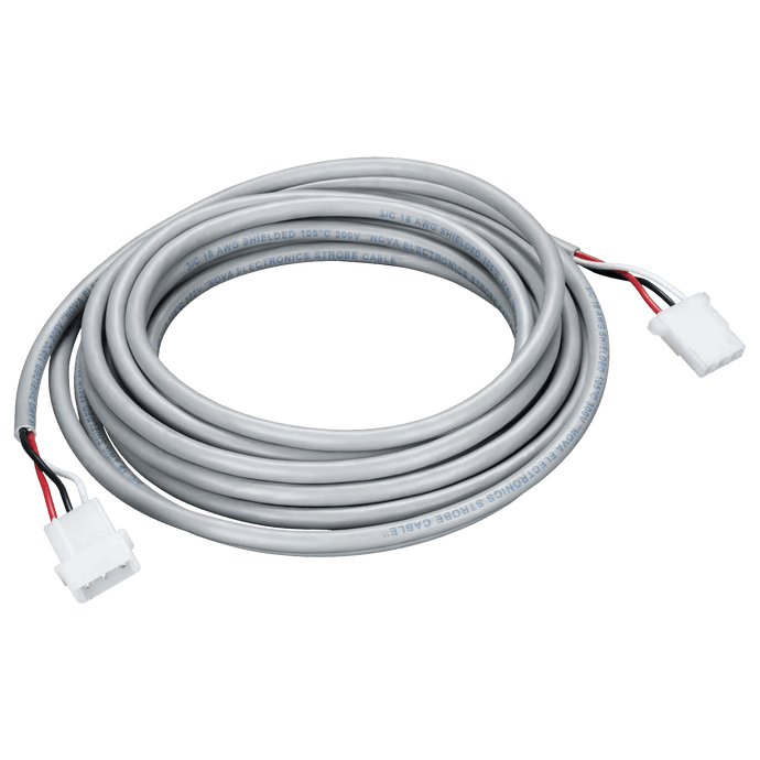 Remote Strobe System Cable: 30', shielded, amp connectors - 9930AMP - Ecco