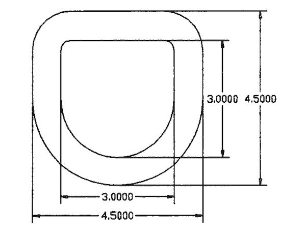 5/8 Inch Forged D-Ring With Weld-On Mounting Bracket - B40I - Buyers Products