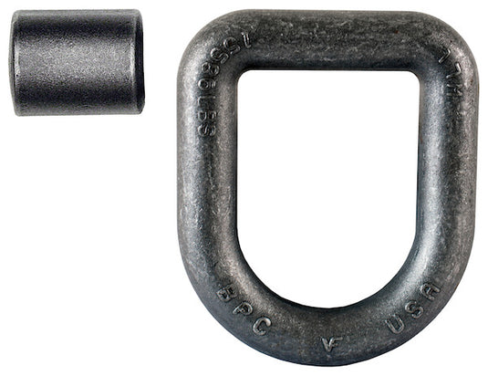 American Made 1 Inch Forged Extended D-Ring with Weld-On Mounting Bracket - B50 - Buyers Products