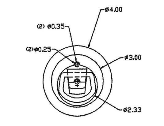 Surface Mounted Rope Ring Zinc Plated - B701SM - Buyers Products