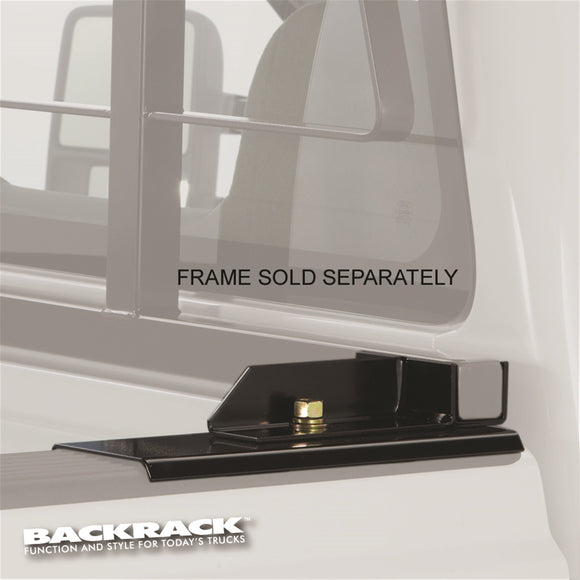 BAC-30124 BackRack Black Steel Cab Guards Headache Racks Hardware Installation Kit ; 20-21 Chevy Silverado/GMC Sierra HD