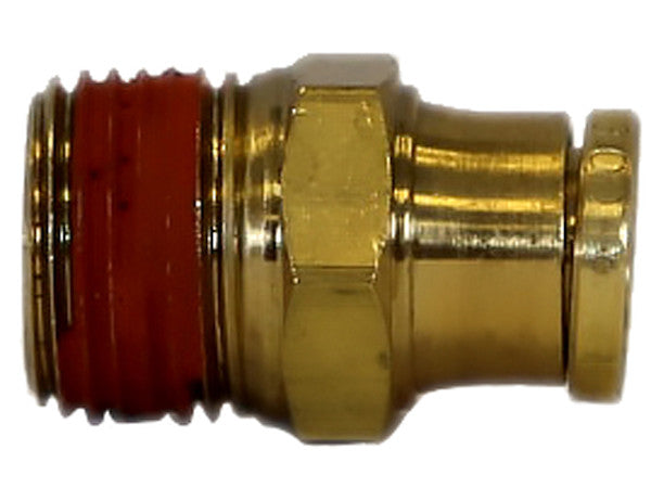 Brass DOT Push-In Male Connector 3/8 Inch Tube O.D. x 1/4 Inch Pipe Thread - BC00M375P25 - Buyers Products