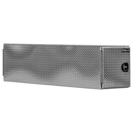 Diamond Tread Aluminum Straight Side Tunnel Truck Tool Box with Shelf