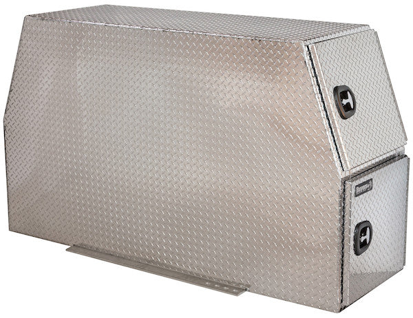 59x24x85 Inch Flat Floor Diamond Tread Aluminum Backpack Truck Box - BP855924 - Buyers Products