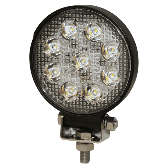 Worklamp: LED (8), flood beam, round, 12-24VDC - Absolute Autoguard