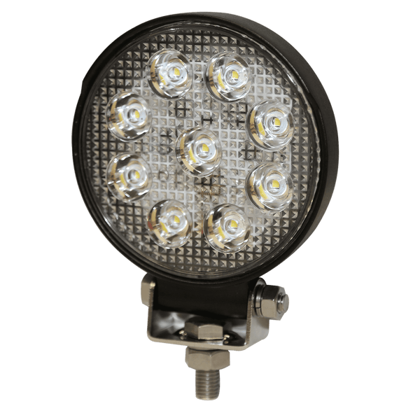 Worklamp: LED (8), flood beam, round, 12-24VDC
